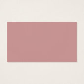 ダスティピンクエレガントなウェディングフリードリンクチケット (裏面)