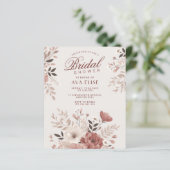 ダスティピンクエレガントフローラ予算ブライダルシャワー (スタンド正面)