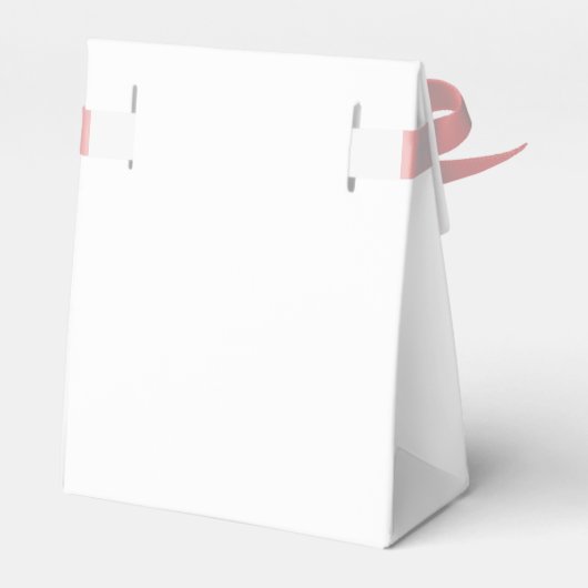 ダスティピンクエレガントモダンフローラ結婚ロマンス フェイバーボックス (裏面サイド)