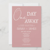 ダスティピンクオミニマルンデイリハ遠くにーサルディナー 招待状 (正面)