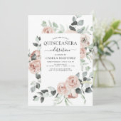 ダスティピンクキンセアニラフローラグリーン招待状 招待状 (スタンド正面)
