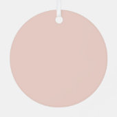 ダスティピンククロスガールバプティスセラミックオーナメント メタルオーナメント (裏面)