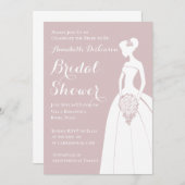 ダスティピンクテーマ 招待状 (正面/裏面)