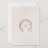 ダスティピンクデイジー救デートアールヌーボーミュシャ 招待状 (裏面)