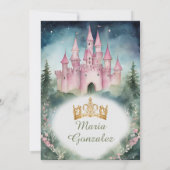 ダスティピンクドレスフォレストプリンセス15キンセアニラ 招待状 (裏面)