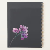 ダスティピンクパープルフローラウェディングプランナー プランナー手帳 (裏面)