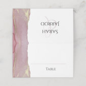 ダスティピンクビバマゼンタ結婚ン座席表 プレイスカード (外部開封)