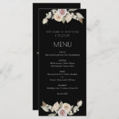 ダスティピンクピーチフローラブラックズ結婚ズ メニュー (正面/裏面)