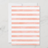 ダスティピンクフローラガールズウッドランドベイビーシャワーインビ 招待状 (裏面)