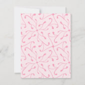 ダスティピンクフローラクラフトブリデスメイドランチョン 招待状 (裏面)