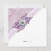 ダスティピンクフローラ&マーブルハイティーブライダルシャワー 招待状 (正面)