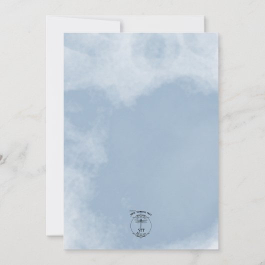 ダスティピンクブルー&ホワイトローズ結婚式招待状 招待状 (裏面)