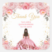 ダスティピンクプリンセスキンセアニラありがとう スクエアシール (正面)