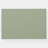 ダスティピンクボホフローラウォーターカラーパステル結婚ズ ゲストブック (裏面)