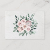ダスティピンクマウヴバラフローラジオメト結婚リ エンクロージャーカード (裏面)