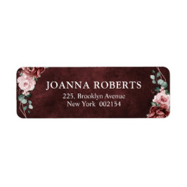 ダスティピンクマウヴバラフローラ幾何結婚La ラベル