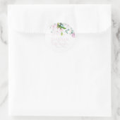 ダスティピンクマグノリアスユーカリサンキュークラシック ラウンドシール (バッグ)