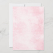 ダスティピンクローズミッドサマーフローラブライダルシャワー 招待状 (裏面)