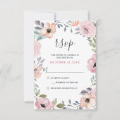 ダスティピンクローズミッドサマーフローラ開花 出欠カード (正面)