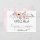 ダスティピンクローズミッドサマーフローラ開花 出欠カード (正面/裏面)