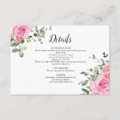 ダスティピンクローゼユーカリ結婚ス詳細 エンクロージャーカード (正面)