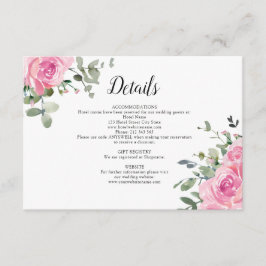 ダスティピンクローゼユーカリ結婚ス詳細 エンクロージャーカード