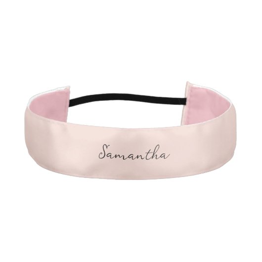 ダスティピンク名前をカスタムする アスレチックヘッドバンド (正面)