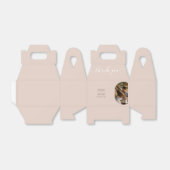 ダスティピンク私たちはミニマリストの写真結婚の フェイバーボックス (折り畳みなし)