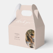 ダスティピンク私たちはミニマリストの写真結婚の フェイバーボックス (正面サイド)