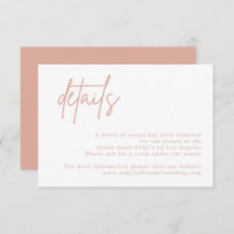 ダスティピンク結婚の詳細カード