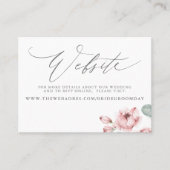 ダスティピンク結婚ローズのWebサイトカード 名刺 (正面)