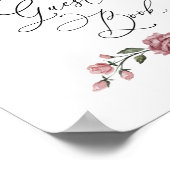 ダスティピンク フラワーブライダルシャワー ゲストブック (角)