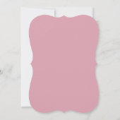 ダスティピンク フラワー ベビーガール 洗礼 命名式 招待状 (裏面)