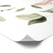 ダスティピンク フローラル ウェルカム サイン (角)