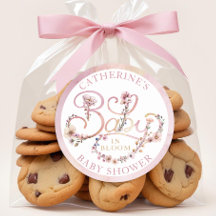 ダスティピンク フローラル ベイビー イン ブルーム ステッカー – ボヘミア ウィル