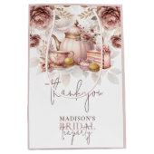 ダスティピンク ブライダル ハイティーパーティー オーダーメイド ミディアムペーパーバッグ (正面)