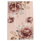 ダスティピンク ブライダル ハイティーパーティー オーダーメイド ミディアムペーパーバッグ (裏面)