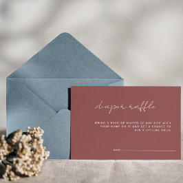 ダスティピンク ミニマル おむつくじ ベビーシャワー