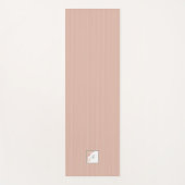 ダスティピーチストライプーテラコッタバタフライモノグラム ヨガマット (正面)