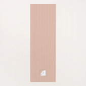 ダスティピーチストライプーテラコッタバタフライモノグラム ヨガマット (裏面)