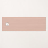 ダスティピーチストライプーテラコッタバタフライモノグラム ヨガマット (正面(横))