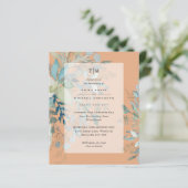 ダスティピーチ結婚セージ式披露宴招待状 (スタンド正面)