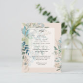 ダスティピーチ結婚セージ式披露宴招待状 (スタンド正面)