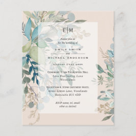 ダスティピーチ結婚セージ式披露宴招待状 チラシ