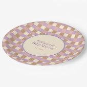 ダスティピーチ＆ラベンダー ペーパープレート (アングル)