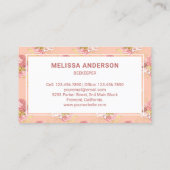 ダスティピ素朴ンクフローラバラ金ゴールドハニービー 名刺 (裏面)