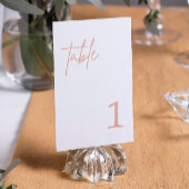 ダスティピ結婚ンクのテーブル番号 招待状