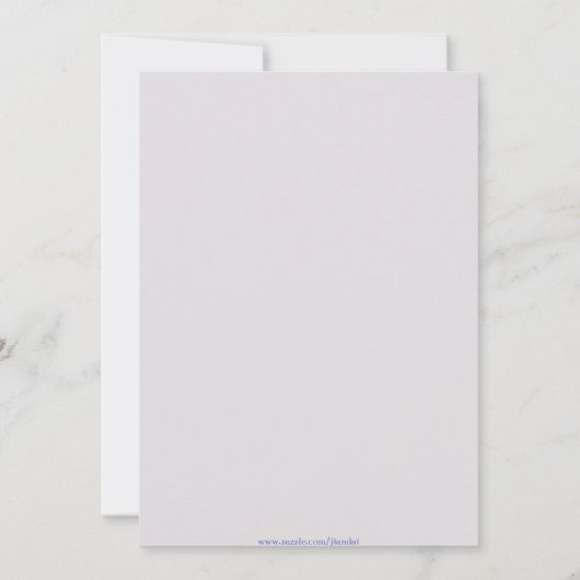 ダスティピ考えンクス結婚式招待状 招待状 (裏面)