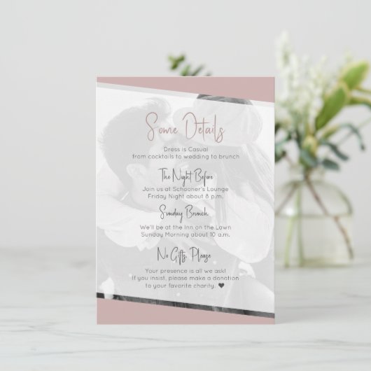 ダスティファンシーバラの結婚詳細 エンクロージャーカード (スタンド正面)