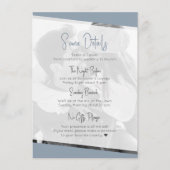 ダスティファンシーブカジュアル・ブルーの結婚詳細 エンクロージャーカード (正面)